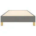 cadre de lit Gris foncé 90x190 cm Tissu