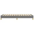 cadre de lit Gris foncé 90x190 cm Tissu