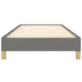 Cadre de lit Gris foncé 90x190 cm Tissu