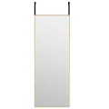 Miroir de porte Doré 30x80 cm Verre et aluminium