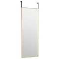 Miroir de porte Doré 30x80 cm Verre et aluminium