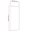 Miroir de porte Doré 30x80 cm Verre et aluminium