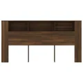 Armoire de tête de lit Chêne marron 200x18,5x104,5 cm