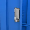 Armoire à casiers Gris clair et bleu 90x45x92,5 cm Acier
