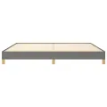 Cadre de lit Gris foncé 200 x 200 cm Tissu
