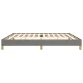 Cadre de lit Gris foncé 200 x 200 cm Tissu