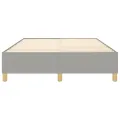 cadre de lit Gris clair 140x200 cm Tissu