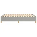 cadre de lit Gris clair 140x200 cm Tissu