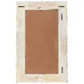 Miroir Blanc 80x50 cm Bois de manguier massif