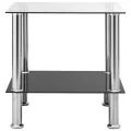 Table d'appoint Transparent 45x50x45 cm Verre trempé