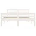 Cadre de lit Blanc Bois massif 140x200 cm