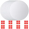 Carreau de miroir 8 pcs Rond Verre