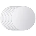Carreau de miroir 8 pcs Rond Verre