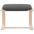 Repose-pied Gris foncé 51x41x40 cm Tissu