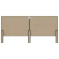 Tête de lit Gris foncé Tissu 200x200 cm