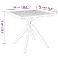 Table de jardin 85x85x75 cm Bois d'acacia solide