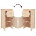 Buffets 2 pcs 40x35x80 cm Bois massif de pin