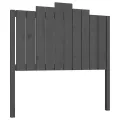 Tête de lit Gris 106x4x110 cm Bois massif de pin