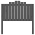 Tête de lit Gris 106x4x110 cm Bois massif de pin