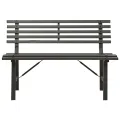 Banc de jardin 110 cm Acier Noir