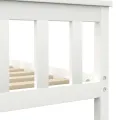 Cadre de lit Blanc Bois de pin massif 100 x 200 cm