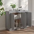 Buffet Sonoma gris 92x35x75 cm Bois d'ingénierie