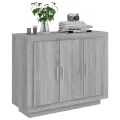 Buffet Sonoma gris 92x35x75 cm Bois d'ingénierie