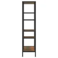 Étagère à livres 80x30x120 cm Acier et bois d'ingénierie