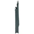 Chaises inclinables de jardin 2 pcs Plastique Vert