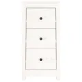 Buffet Blanc 40x35x80 cm Bois massif de pin