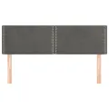 Têtes de lit 2 pcs Gris foncé 72x5x78/88 cm Velours