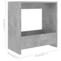 Table d'appoint Gris béton 50x26x50 cm Aggloméré
