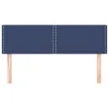 Têtes de lit 2 pcs Bleu 72x5x78/88 cm Tissu