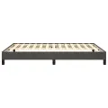 Cadre de lit Gris foncé 140x190 cm Velours