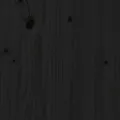 Tête de lit Noir 126x4x104 cm Bois massif de pin