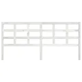 Tête de lit Blanc 205,5x4x100 cm Bois massif de pin