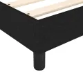 cadre de lit Noir 80x200 cm Tissu