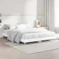 Cadre de lit Blanc 140x190 cm bois d'ingénierie