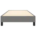 cadre de lit Gris foncé 90x200 cm Tissu