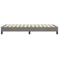 cadre de lit Gris foncé 90x200 cm Tissu