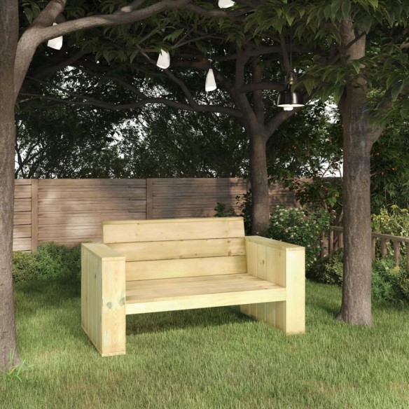 Banc de jardin 139 cm Bois de pin imprégné