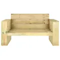 Banc de jardin 139 cm Bois de pin imprégné