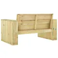 Banc de jardin 139 cm Bois de pin imprégné