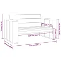 Banc de jardin 139 cm Bois de pin imprégné