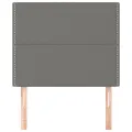 Têtes de lit 2 pcs Gris foncé 90x5x78/88 cm Tissu