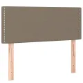 cadre de lit avec matelas LED Taupe 120x200 cm Tissu