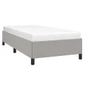 Cadre de lit Gris clair 80x200 cm Tissu