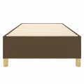 cadre de lit Marron foncé 80x200 cm Tissu