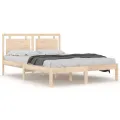 Cadre de lit Bois massif 140x190 cm