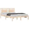 Cadre de lit Bois massif 140x190 cm